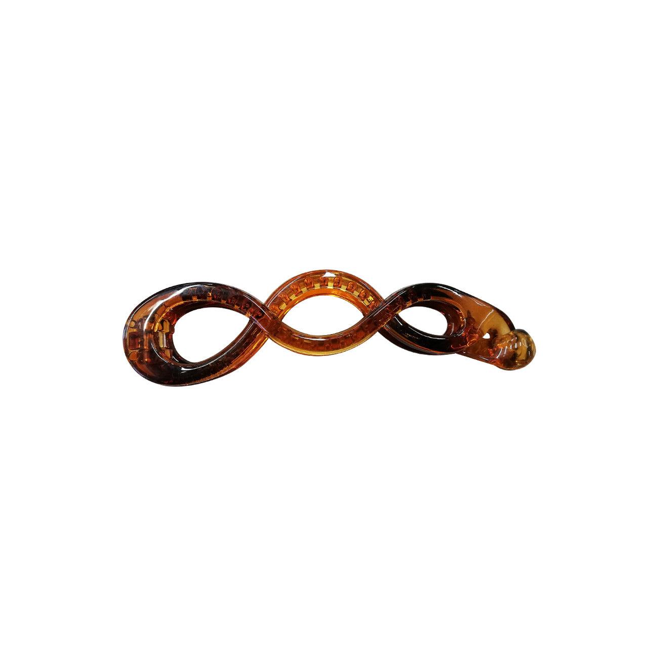 P.N.H. Accessories Large Hair Clip Brown - Round - Skin Society {{ shop.address.country }}