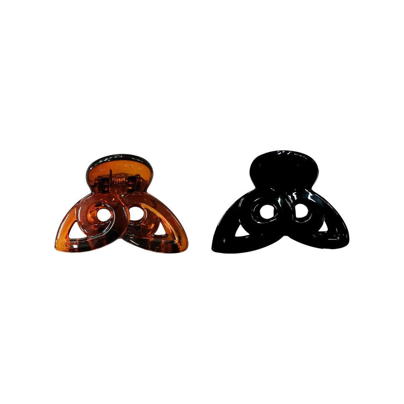 P.N.H. Accessories Medium Hair Clips Black/Brown - Pack of 2 - Skin Society {{ shop.address.country }}