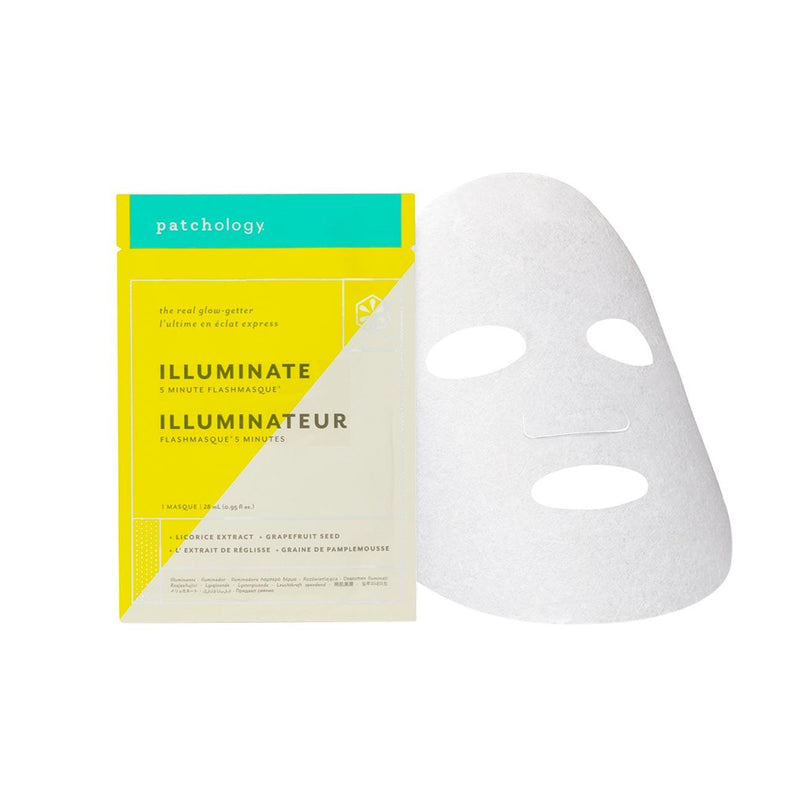Patchology FlashMasque® Illuminate 5 Minute Sheet Mask - Skin Society {{ shop.address.country }}