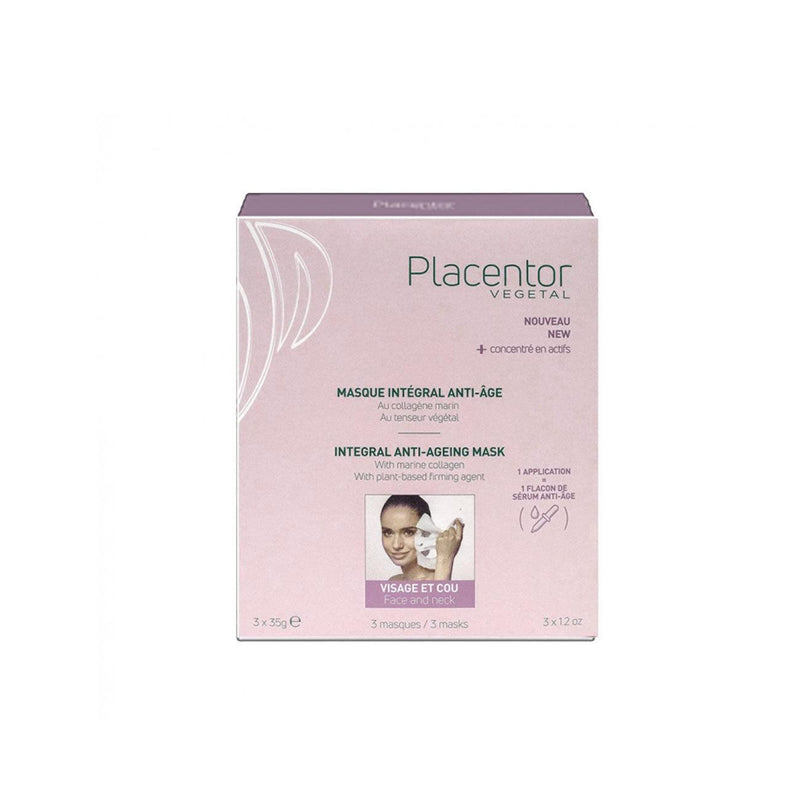 Placentor Vegetal Integral Anti-Ageing Mask - Pack of 3 Masks - Skin Society {{ shop.address.country }}