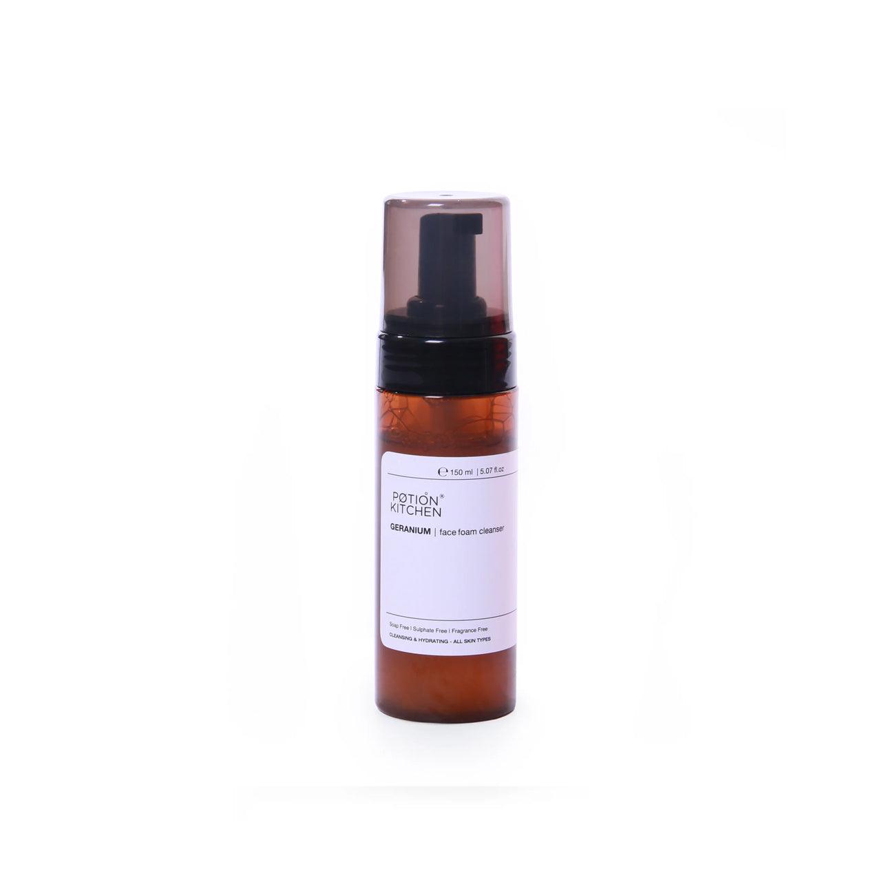 Potion Kitchen Geranium Floral Face Wash - Skin Society {{ shop.address.country }}