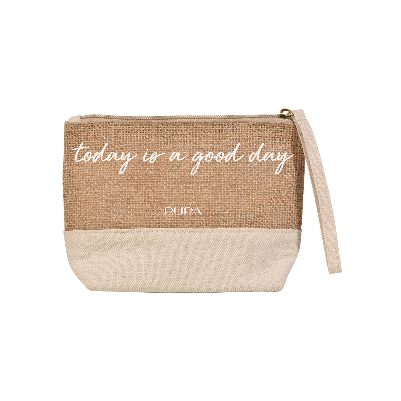 Today is a good day Jute & Cotton Pouch
