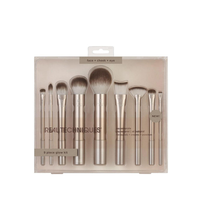 Real Techniques Au Naturale Makeup Brush Kit x9 - Skin Society {{ shop.address.country }}