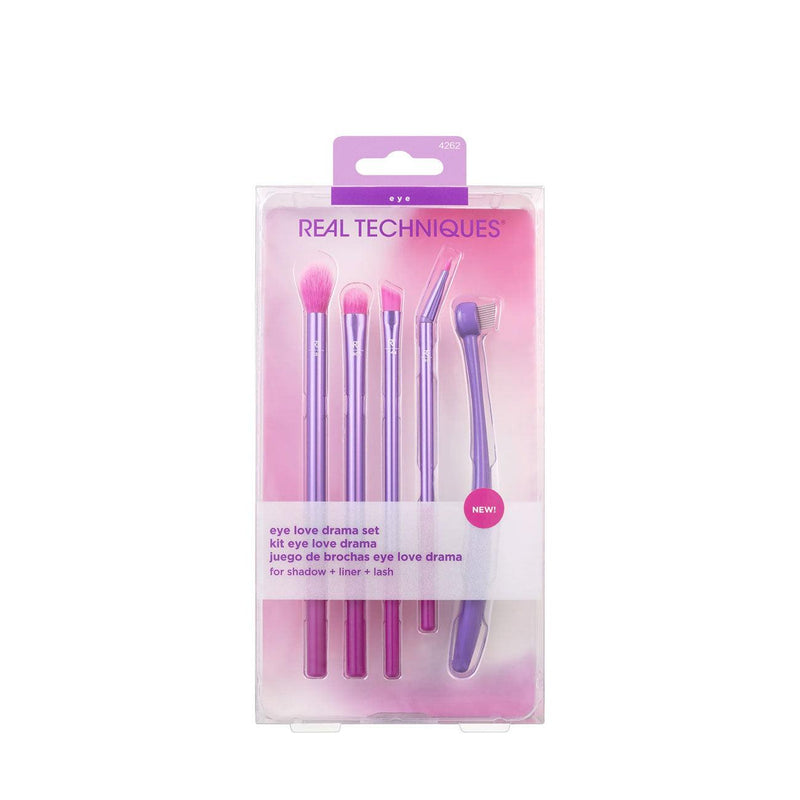 Real Techniques Eye Love Drama Makeup Brush Kit x5 - Skin Society {{ shop.address.country }}