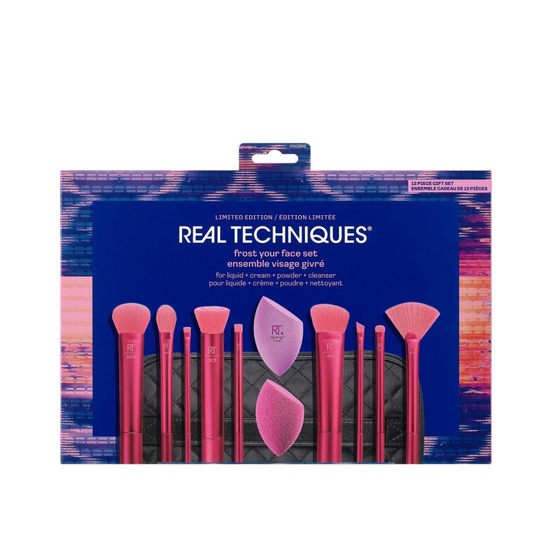 Real Techniques Frost Your Face Makeup Brush & Sponge Set - Skin Society {{ shop.address.country }}