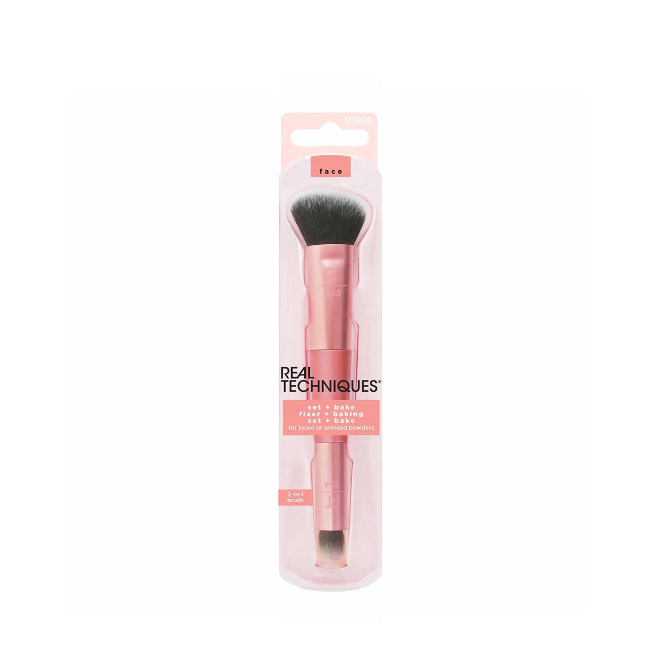 Real Techniques Set And Bake Dual Ended Makeup Brush - Skin Society {{ shop.address.country }}