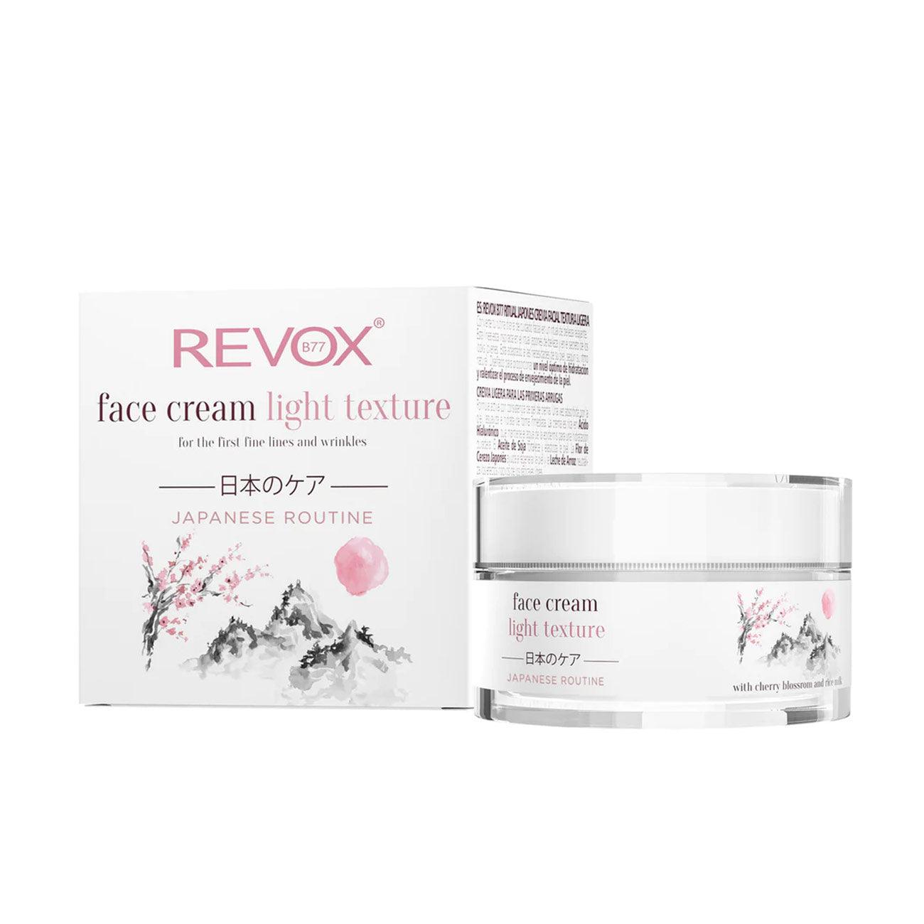 Revox B77 JAPANESE ROUTINE Face Cream Light Texture - Skin Society {{ shop.address.country }}