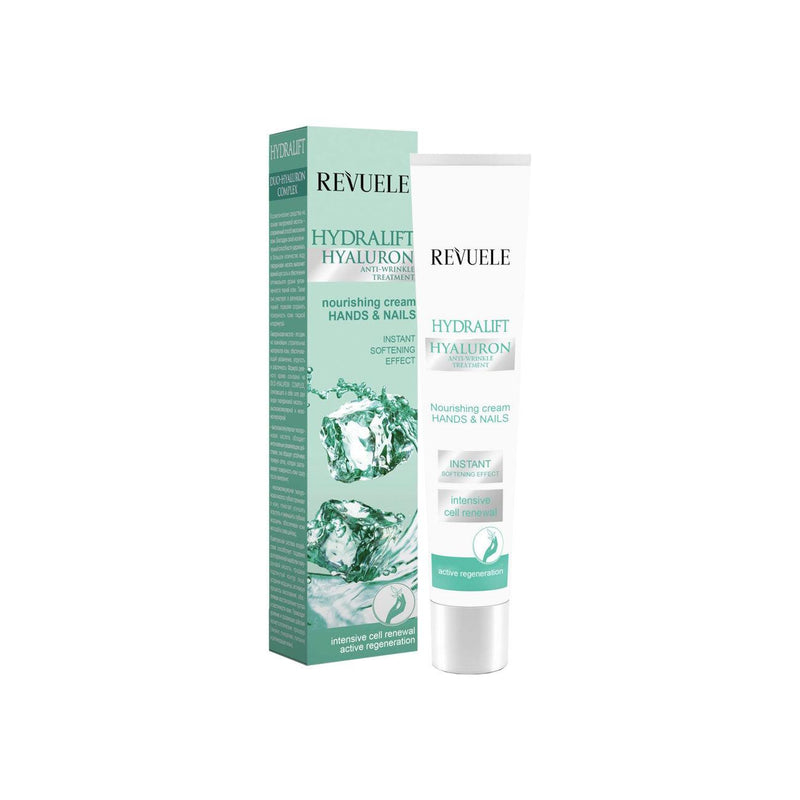 Revuele Hydralift Hyaluron Hands & Nails Nourishing Cream Instant Softening Effect - Skin Society {{ shop.address.country }}