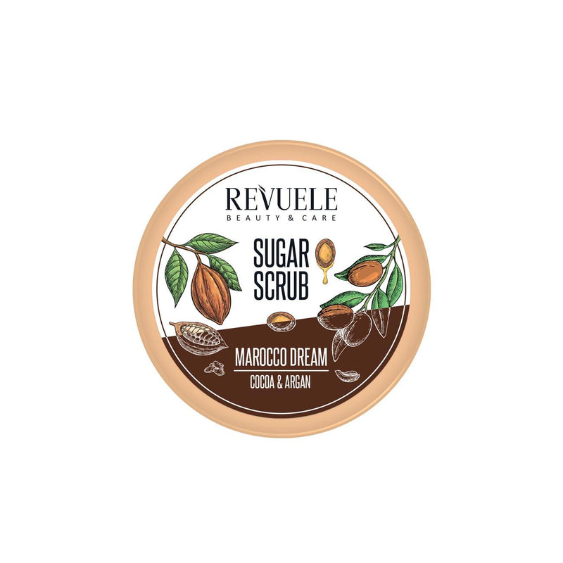 Revuele Sugar Scrub Cocoa & Argan - Morocco Dream - Skin Society {{ shop.address.country }}