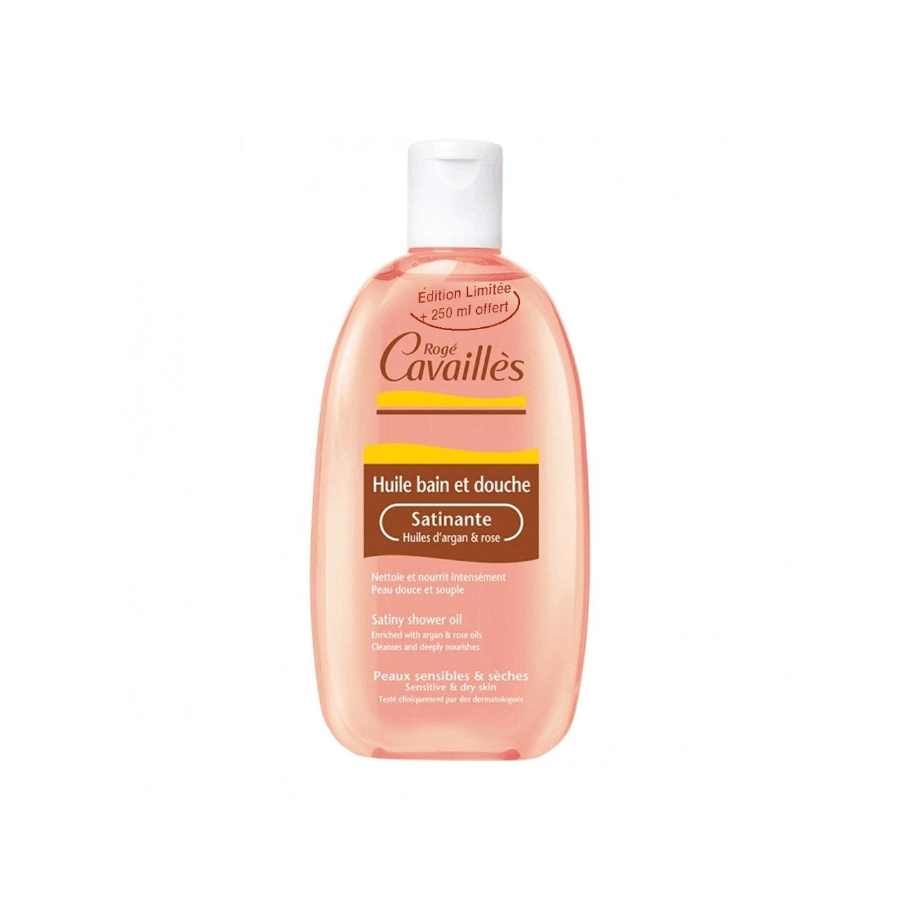 Rogé Cavaillès Satiny Shower Oil Enriched with Argan & Rose Oils - Skin Society {{ shop.address.country }}