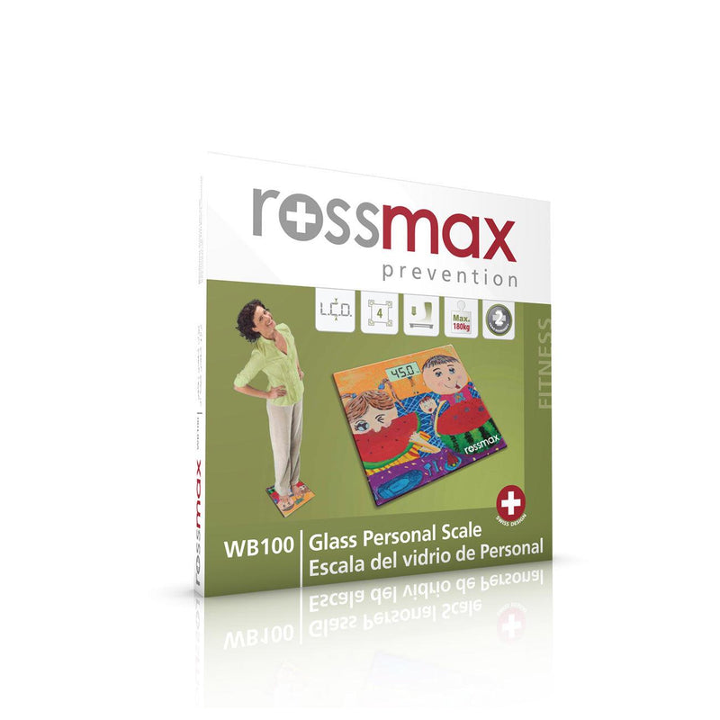 Rossmax WB100 Glass Personal Scale - Super Slim / Electronic - Skin Society {{ shop.address.country }}