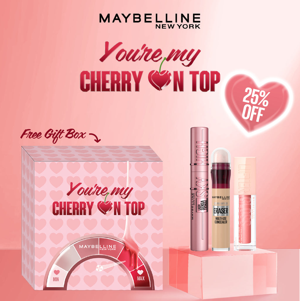 Lash Sensational Sky High Mascara &  Instant Age Rewind Eraser & Lifter Gloss Lip Gloss Trio