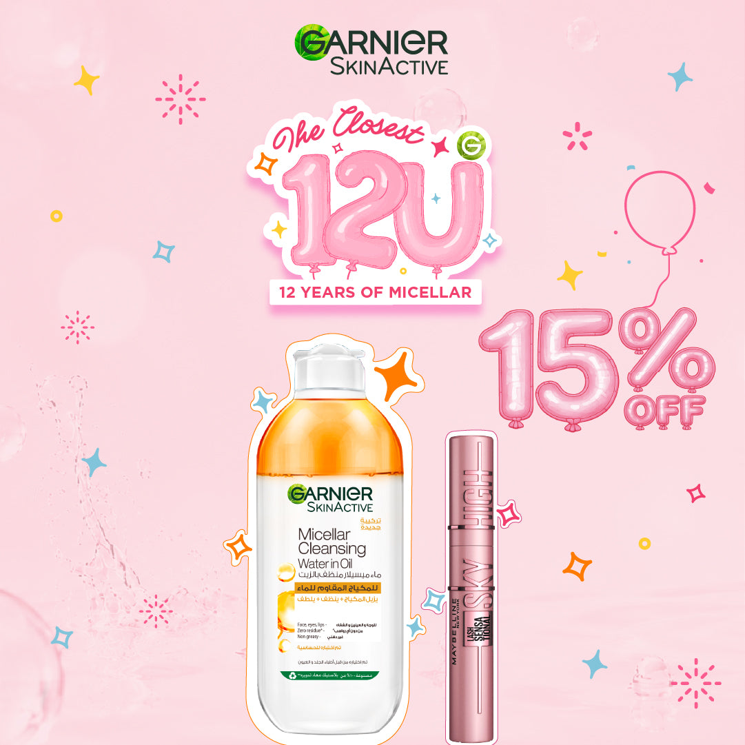 Micellar Water Oil-Infused Makeup Remover & Lash Sensational Sky High Mascara Duo