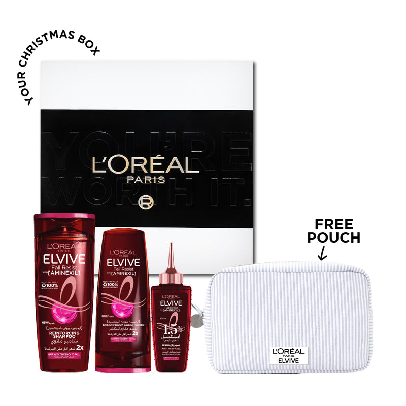 Elvive Fall Resist Anti Hair-Fall Shampoo &  Serum & Conditioner Trio