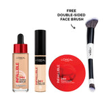 Infaillible: 24H Power Glow Loose Powder & Full Wear Waterproof Concealer & 24H Tinted Serum  Trio