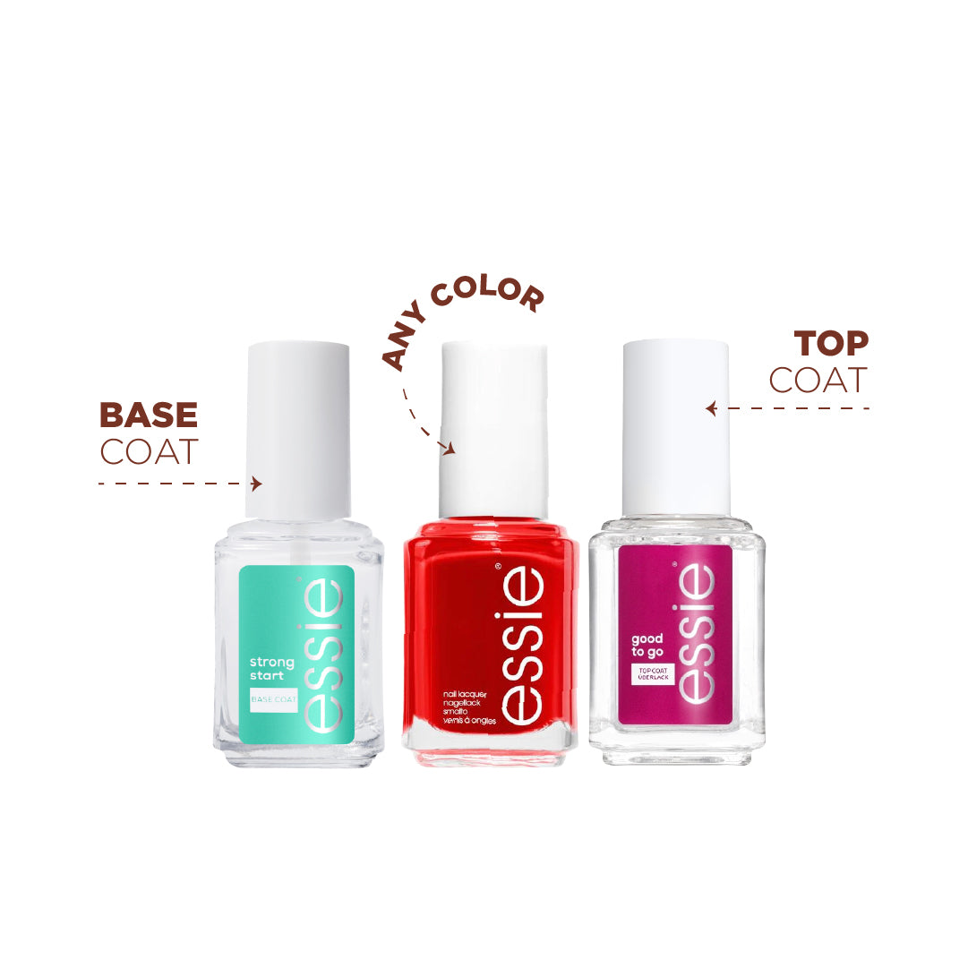 Essie Color, Strong Start Base Coat & Good to Go Top Coat Trio