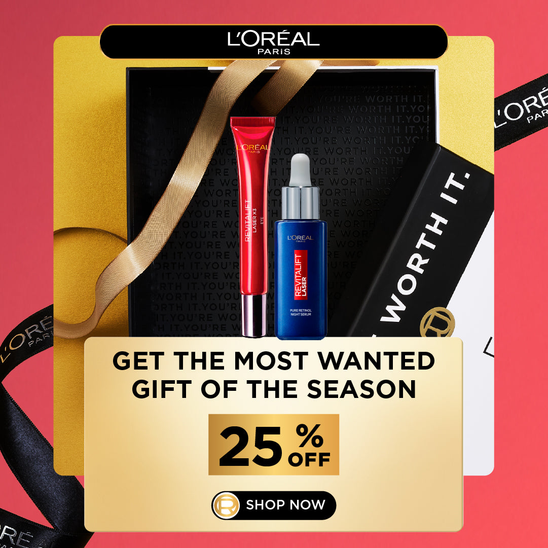 Revitalift Retinol Night Serum For Face & Revitalift Laser x3 Concentrated Eye Care Duo