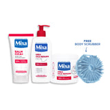Urea Cica Repair Body Lotion & Urea Cica Repair Moisturizing Cream Jar & Mixa Cica Repair Multi Use Recovery Balm Trio