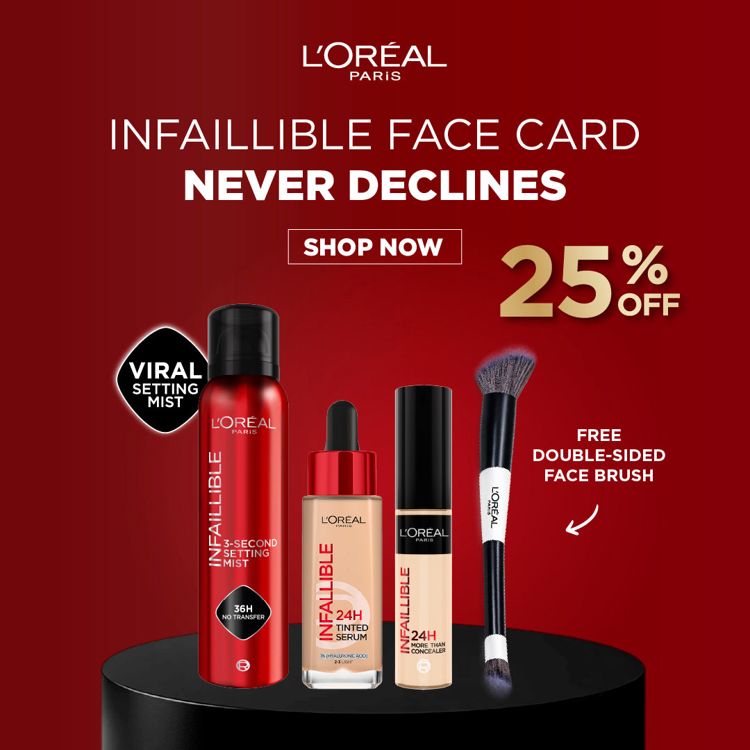 Infallible 24H Tinted Serum & Infallible Waterproof Concealer & Infallible 3 Seconds Makeup Setting Mist Trio