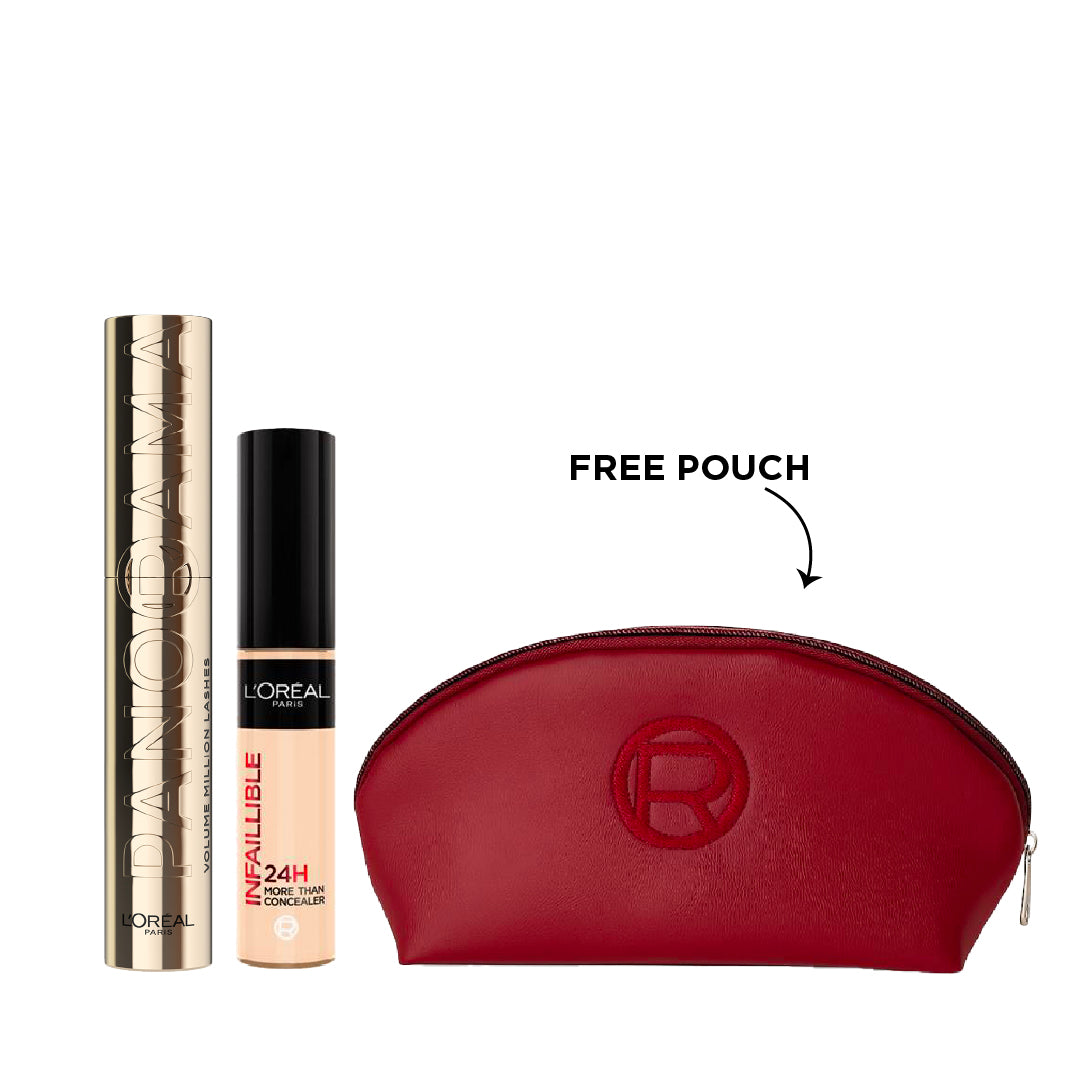 Voluminous Panorama Mascara & Infallible Full Wear Waterproof Concealer Duo