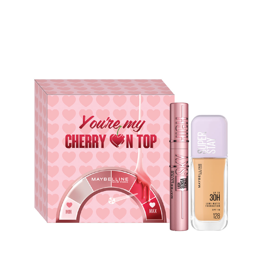 Super Stay Lumi-Matte Foundation & Lash Sensational Sky High Mascara Duo