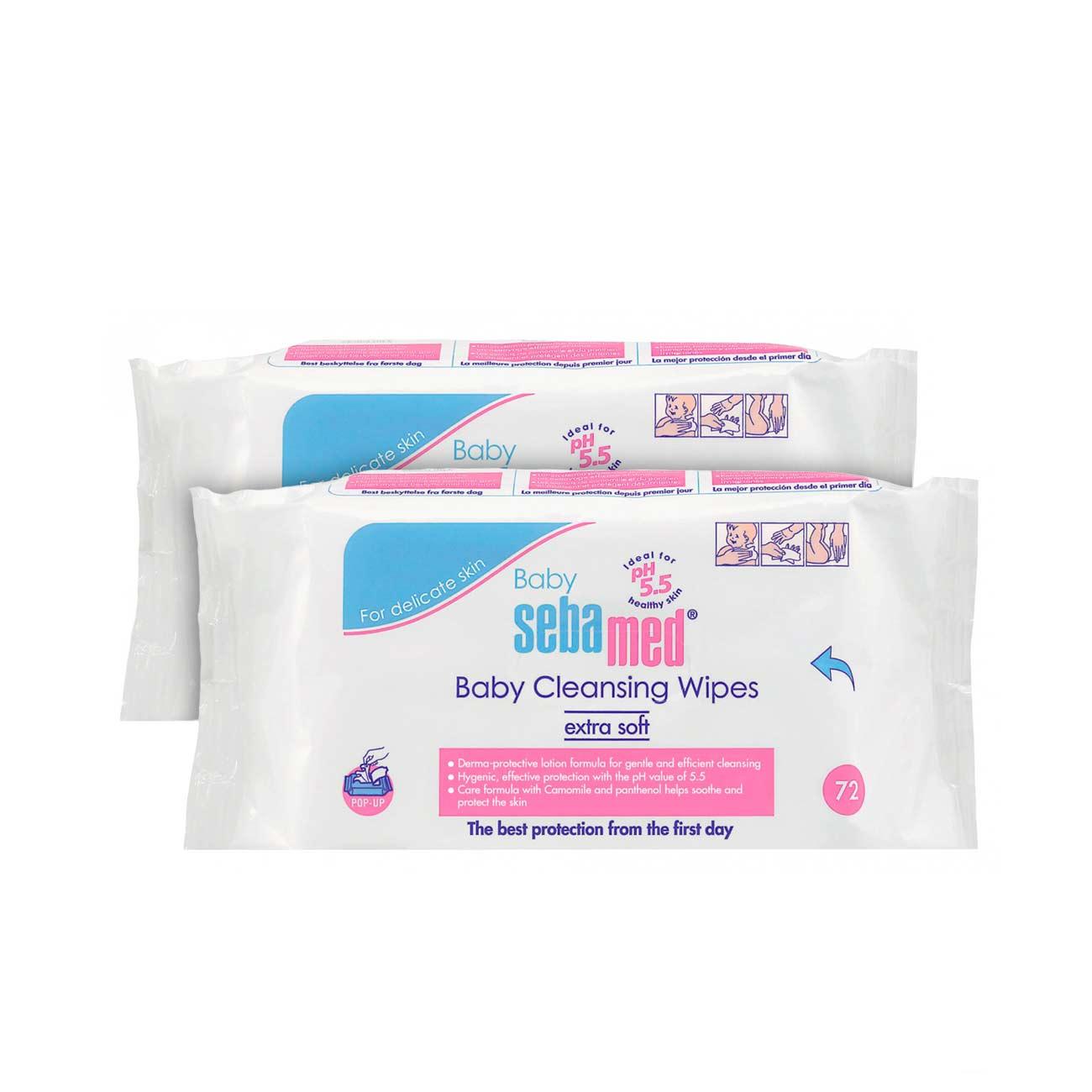 Sebamed Baby Cleansing Wipes Extra Soft - 2 Packs - Skin Society {{ shop.address.country }}