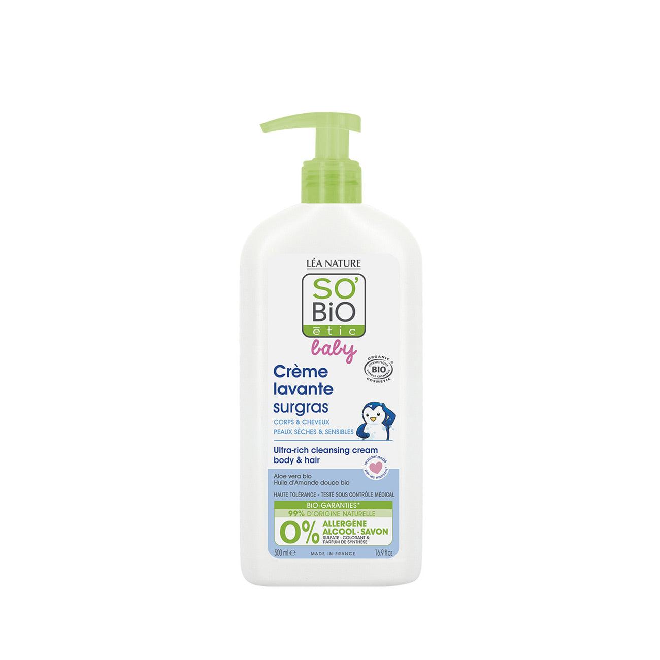 SO' BIO ETIC Baby Ultra-Rich Cleansisng Cream - Body & Hair - Skin Society {{ shop.address.country }}