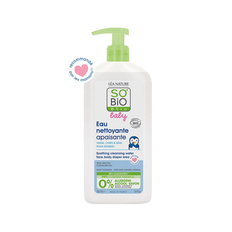 SO' BIO ETIC Bebe Micellar Cleansing Water - Hypoallergenic - Skin Society {{ shop.address.country }}