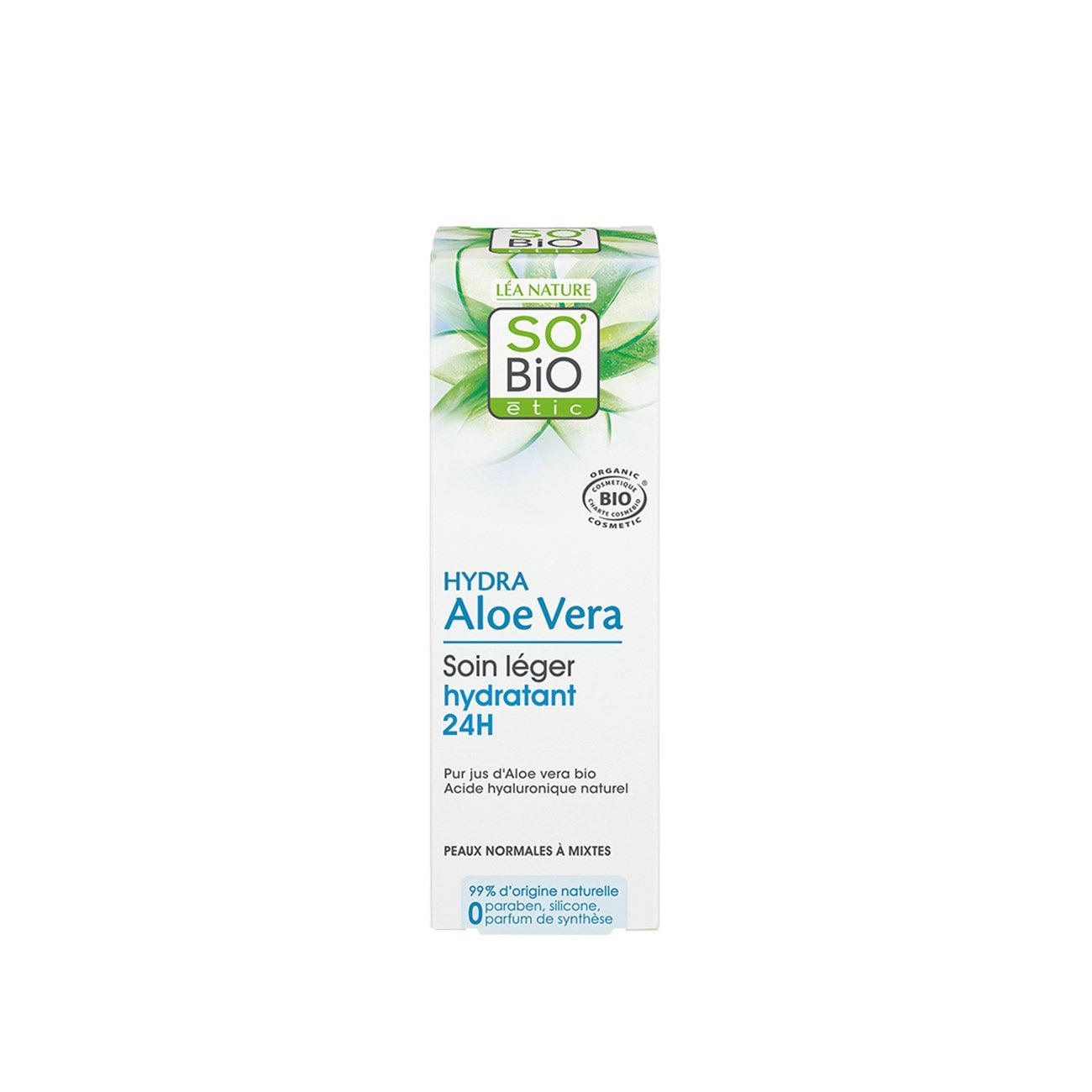 SO' BIO ETIC Hydra Aloe Vera 24h Light Moisturizing Day Cream-Normal to Combination Skin - Skin Society {{ shop.address.country }}