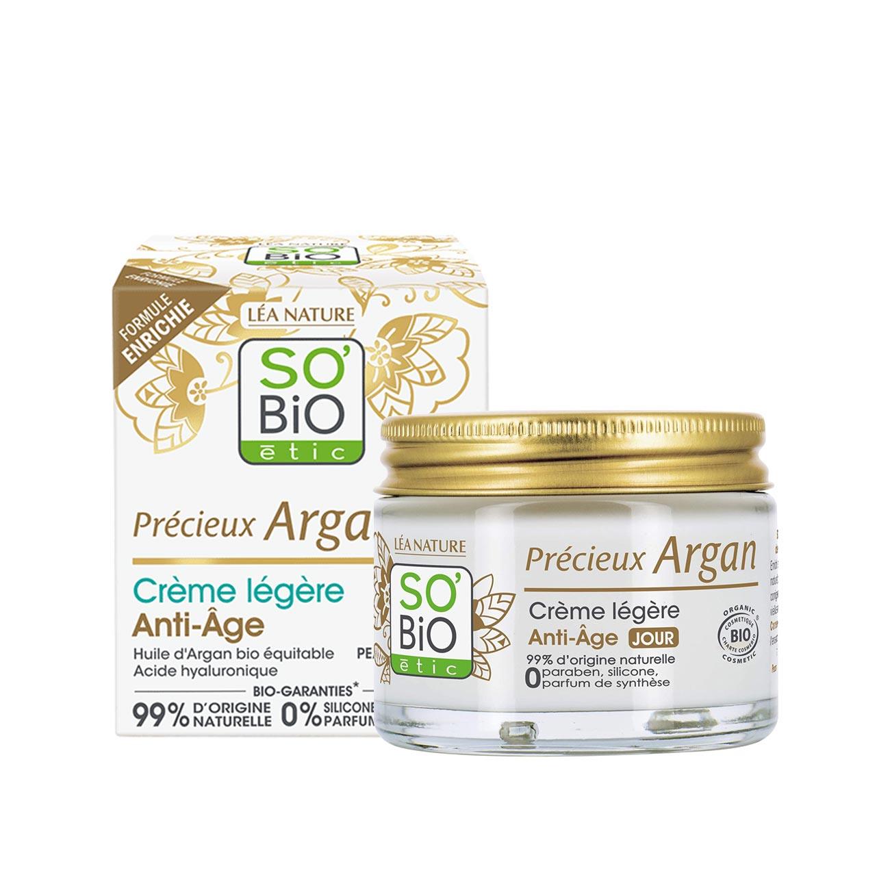 SO' BIO ETIC Precious Argan Light Anti-Aging Day Cream - Skin Society {{ shop.address.country }}
