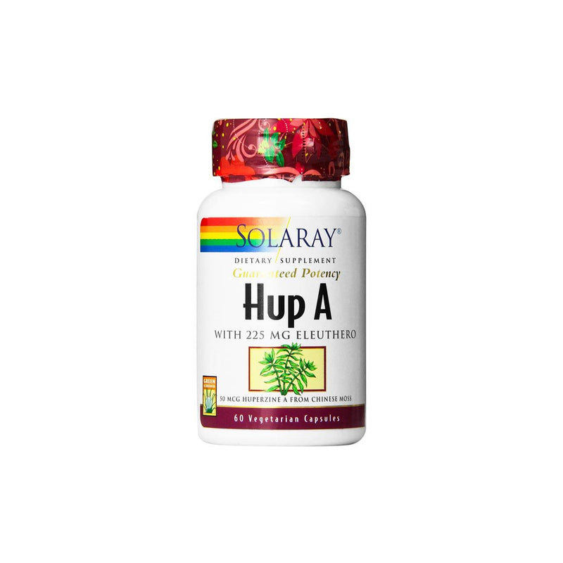 Solaray Hup A with 225mg Eleuthero - 50mcg Huperzine A from Chinese Moss - Skin Society {{ shop.address.country }}