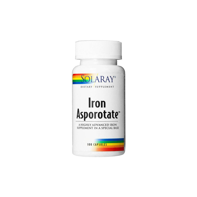 Solaray Iron Asporotate - A Highly Advanced Iron Supplement in a Special Base - Skin Society {{ shop.address.country }}