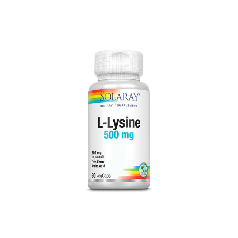 Solaray L-Lysine 500mg Free-Form Amino Acid - Skin Society {{ shop.address.country }}
