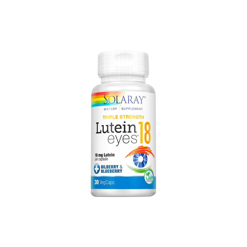 Solaray Triple Strength Lutein Eyes 18 mg + Bilberry & Blueberry - Skin Society {{ shop.address.country }}