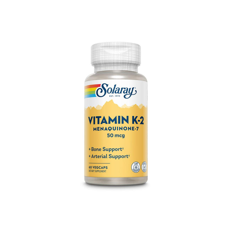 Solaray Vitamin K-2 Menaquinone-7 50mcg - Skin Society {{ shop.address.country }}