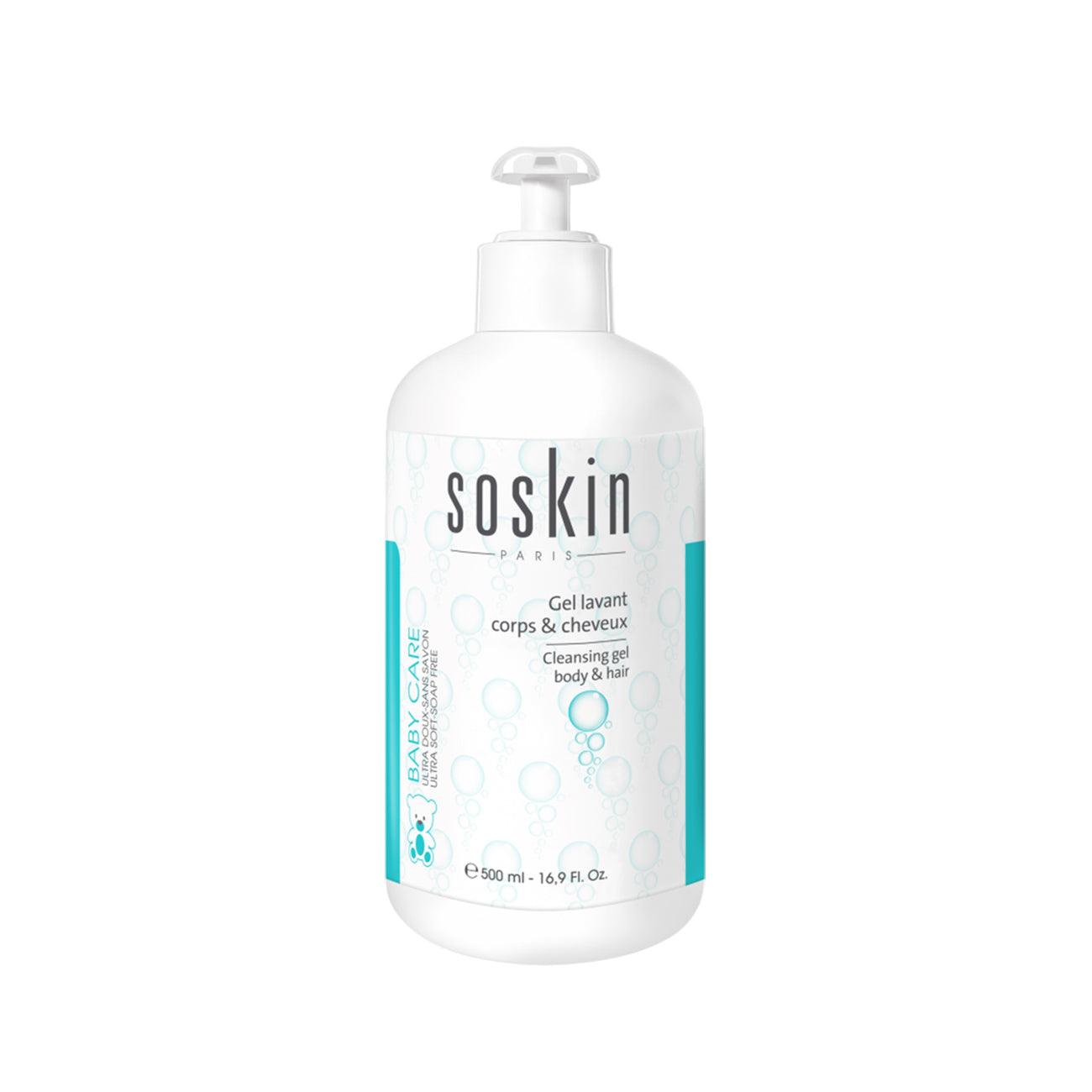 Soskin Baby Care Cleansing Gel Body & Hair - Skin Society {{ shop.address.country }}