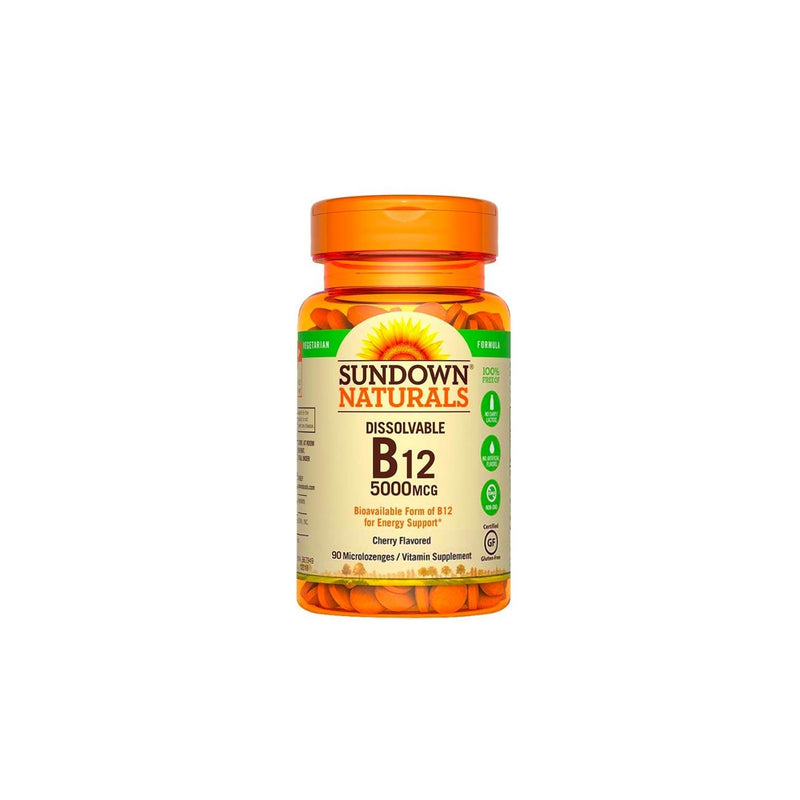 Sundown Naturals Vitamin B12 5000mcg - Skin Society {{ shop.address.country }}