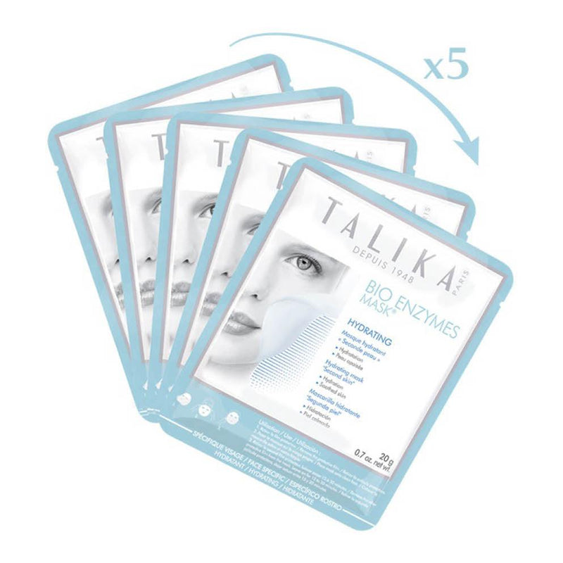 Talika Bio Enzymes Hydrating Mask - Pack of 5 x 20g - Skin Society {{ shop.address.country }}