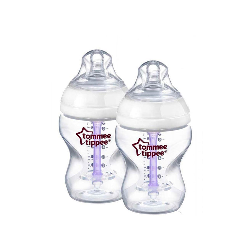 Tommee Tippee Closer To Nature Advanced Comfort Bottle 0M+ Pack of 2 - Skin Society {{ shop.address.country }}