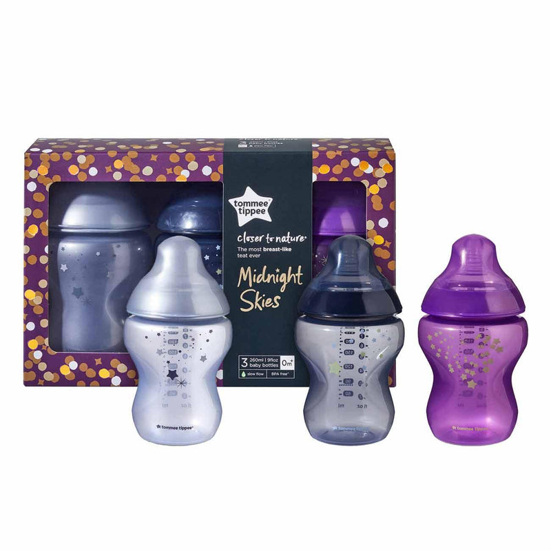 Tommee Tippee Closer To Nature Bottle Midnight Skies 0M+ - Skin Society {{ shop.address.country }}