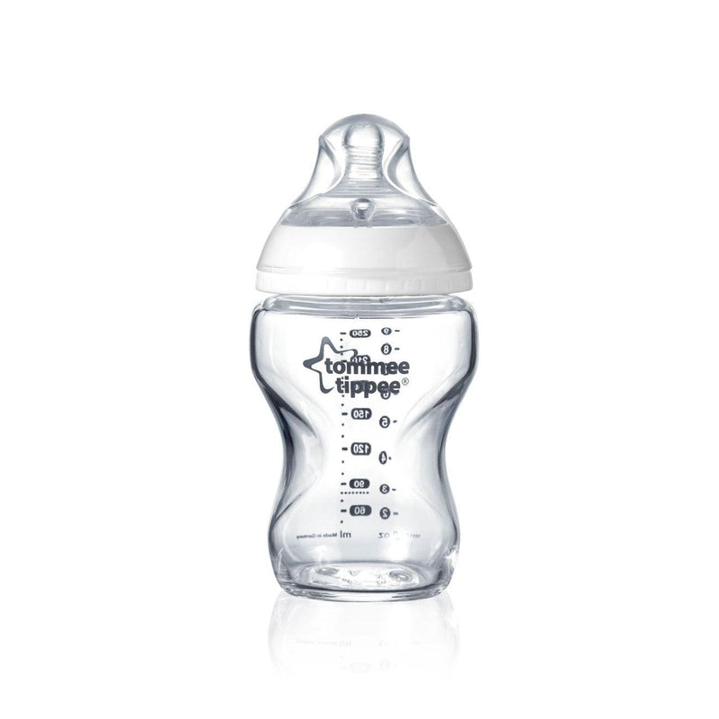 Tommee Tippee Closer To Nature Glass Bottle 0M+ - Skin Society {{ shop.address.country }}