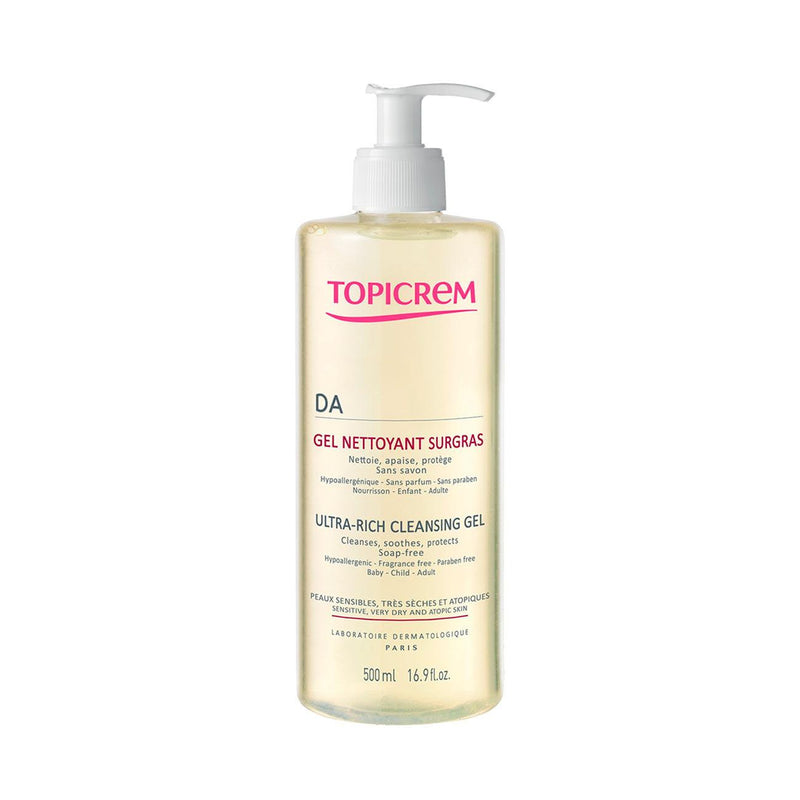 Topicrem DA Ultra-Rich Cleansing Gel - Sensitive, Very Dry and Atopic Skin - Skin Society {{ shop.address.country }}