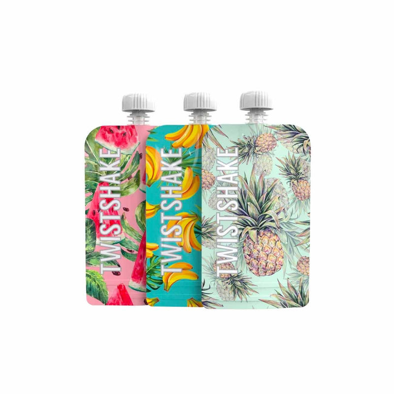 Twistshake REFILLABLE SQUEEZE BAGS X3 - Skin Society {{ shop.address.country }}