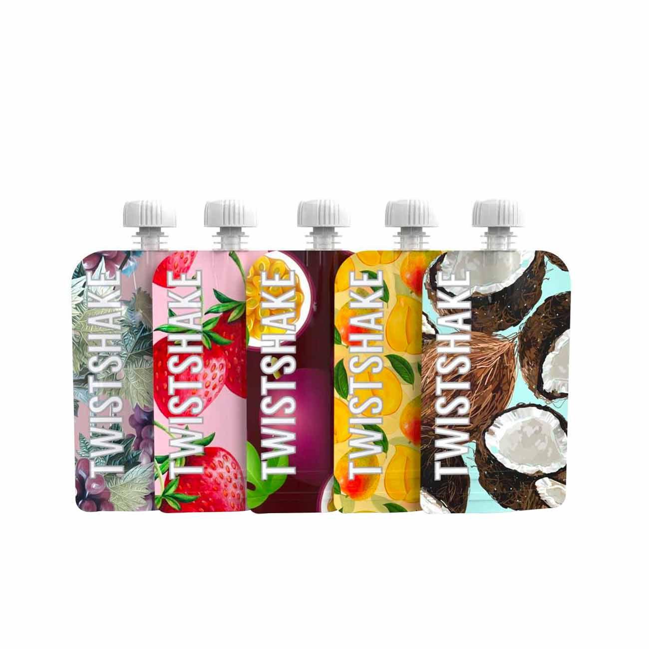Twistshake REFILLABLE SQUEEZE BAGS X5 - Skin Society {{ shop.address.country }}