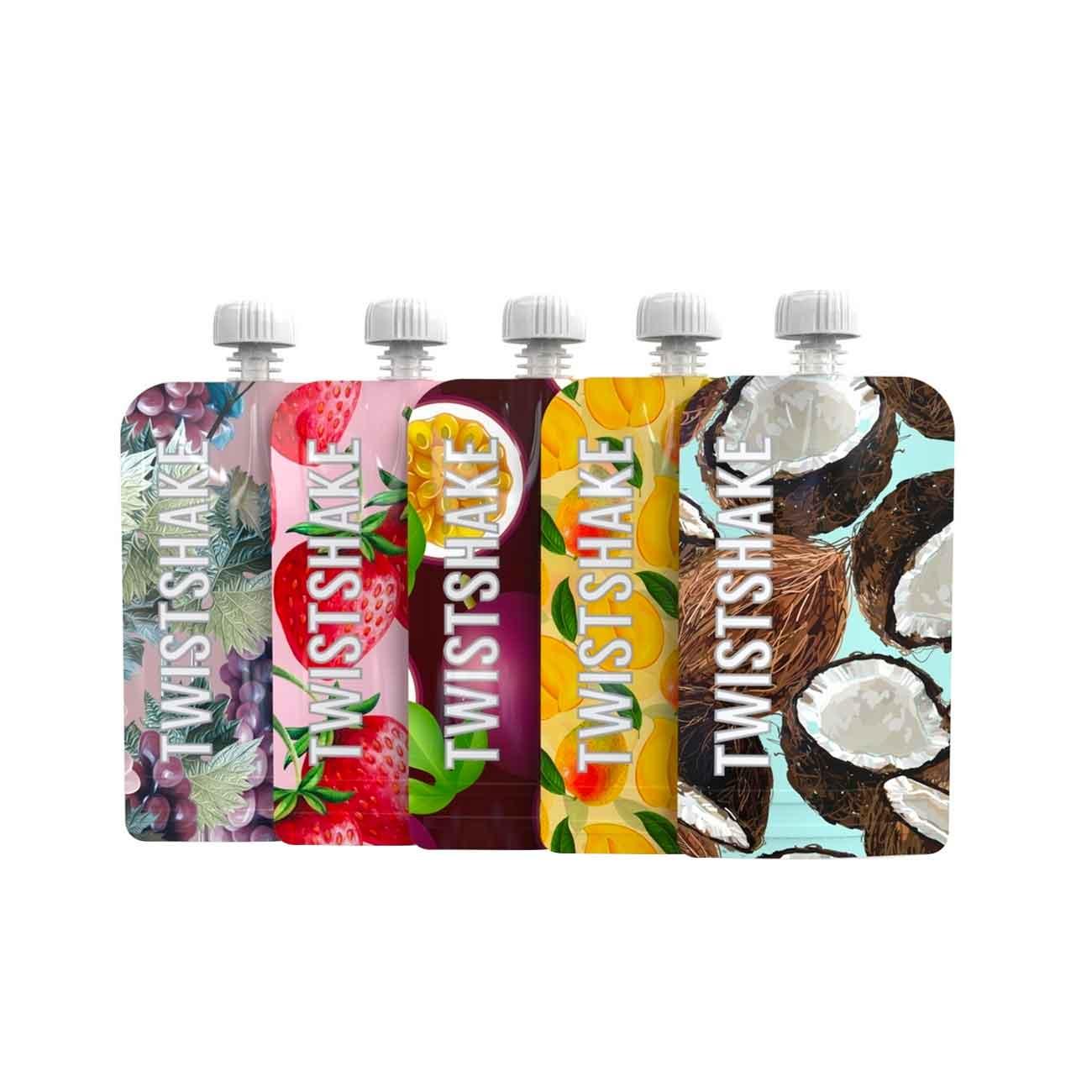 Twistshake REFILLABLE SQUEEZE BAGS X5 - Skin Society {{ shop.address.country }}