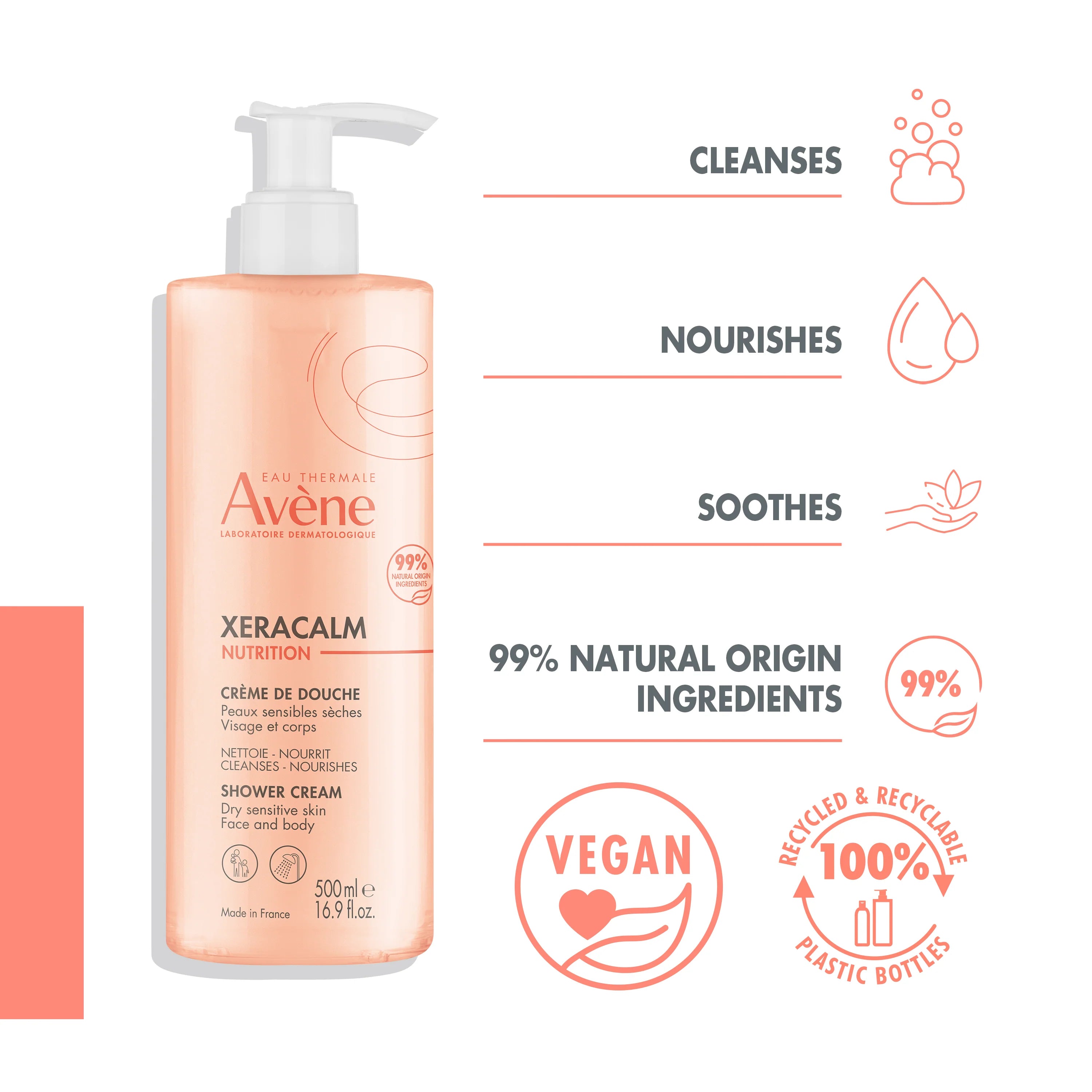 XeraCalm Nutrition Shower Cream - Dry Sensitive Skin