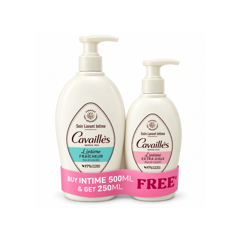 Rogé Cavaillès Freshness Intimate Cleanser 500ml + Free Extra-Gentle Cleanser 250ml