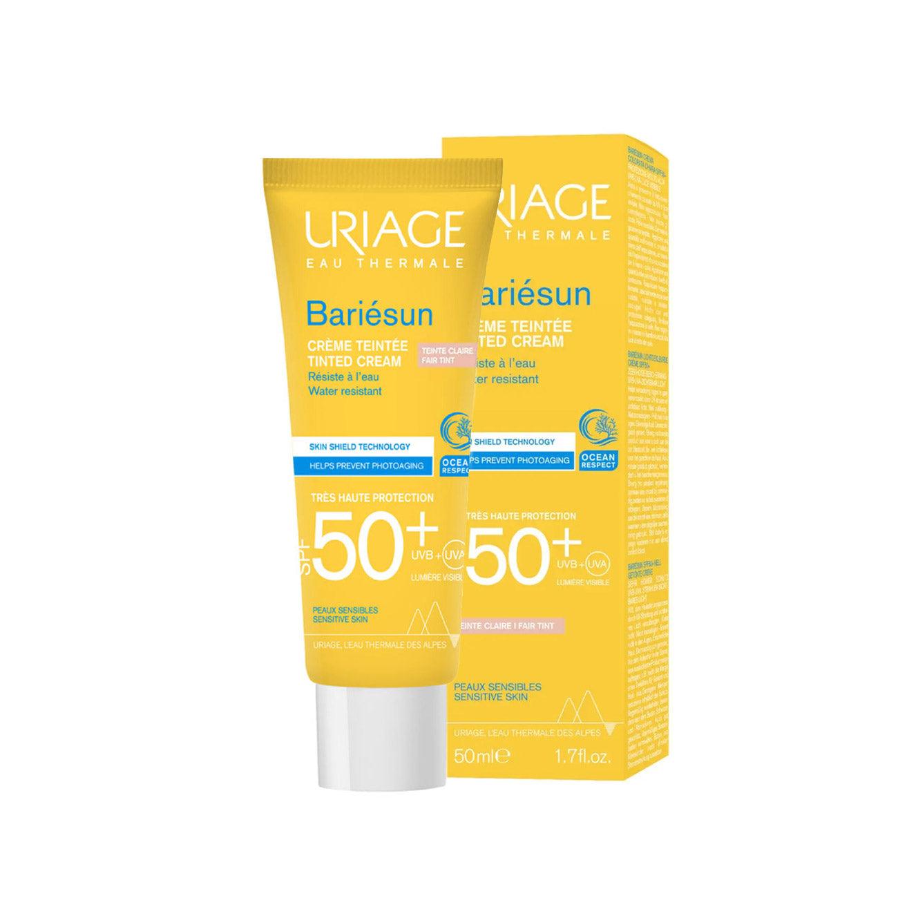 Uriage Bariésun Tinted Cream Very High Protection SPF50+ Anti-Shine Texture Ultra-Dry Finish - Sensitive Skin - Skin Society {{ shop.address.country }}