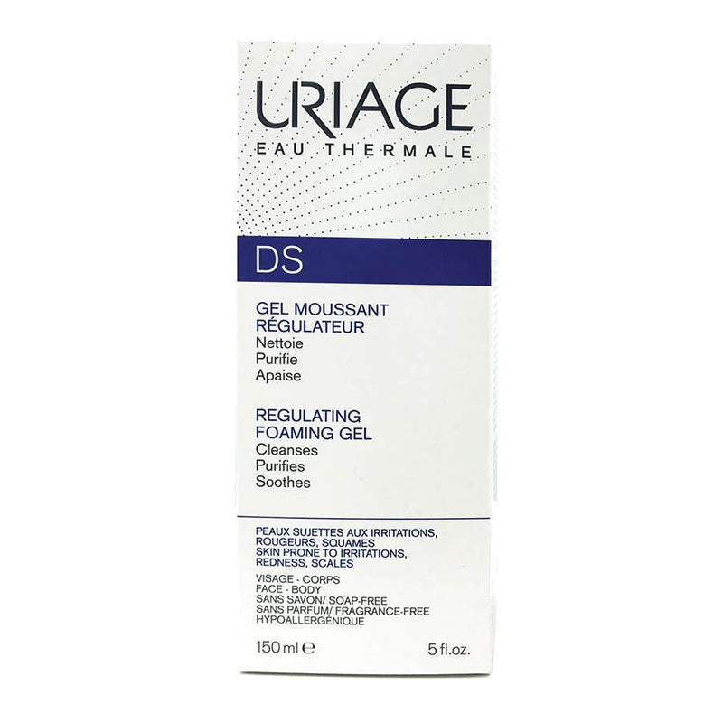 Uriage DS Regulating Foaming Gel - Skin Prone to Irritations Redness Scales - Skin Society {{ shop.address.country }}