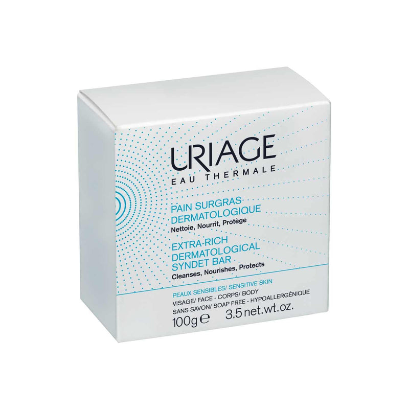Uriage Extra-Rich Dermatological Syndet Bar - Sensitive Skin - Skin Society {{ shop.address.country }}